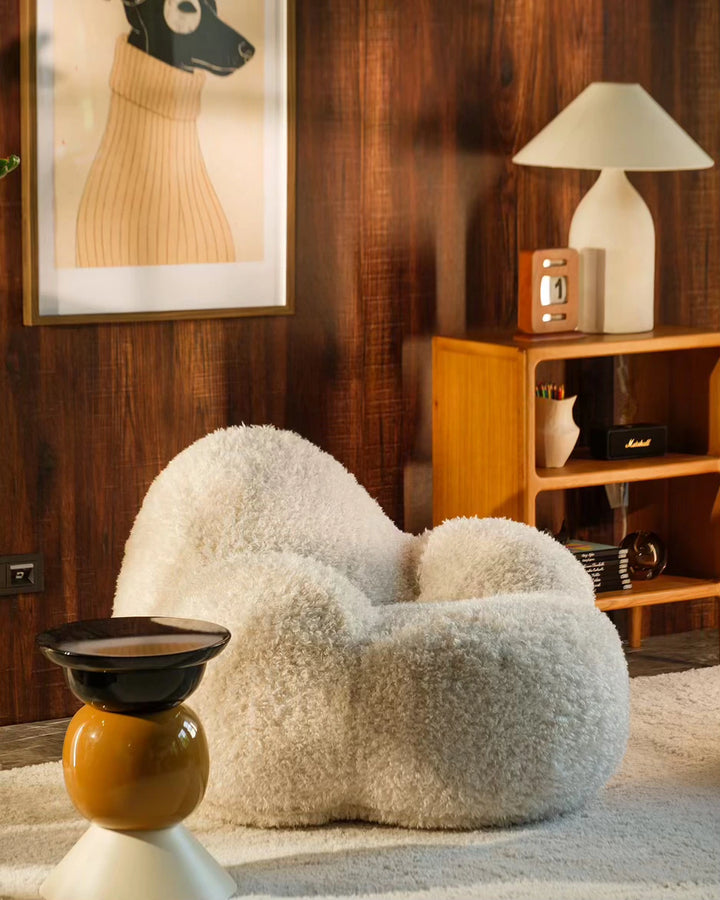 Wigiwama Cream Momo Chair in a cosy home interior