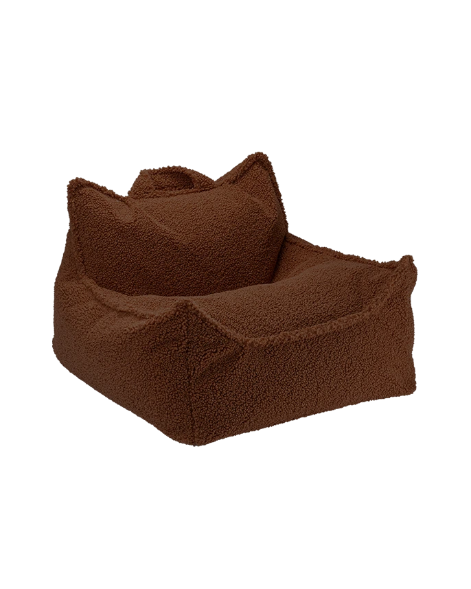 Wigiwama Warm Hazel Beanbag Chair with the extra cover fitted