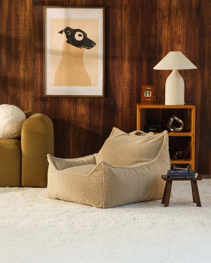 Wigiwama Biscuit Club Chair in a cosy home interior