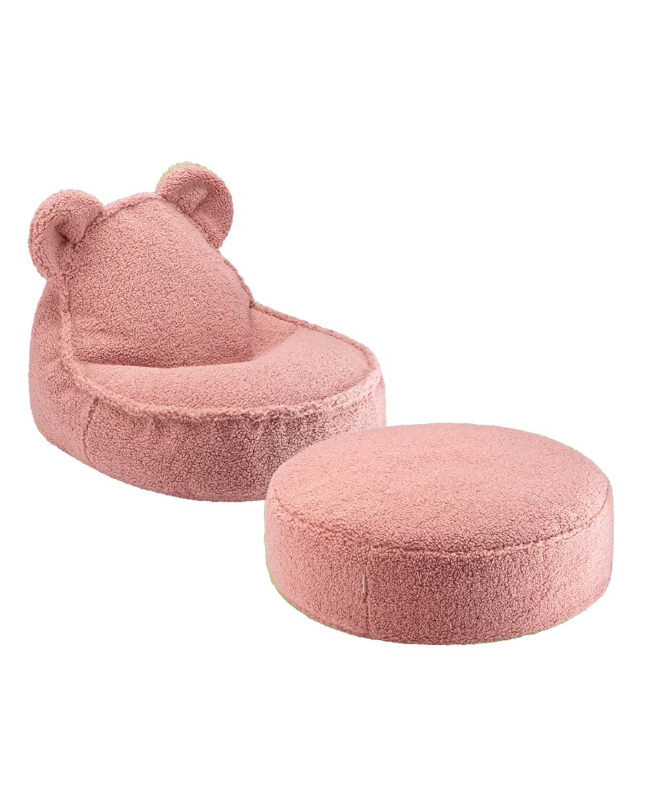 Guava Bear Beanbag & Ottoman Set – Wigiwama
