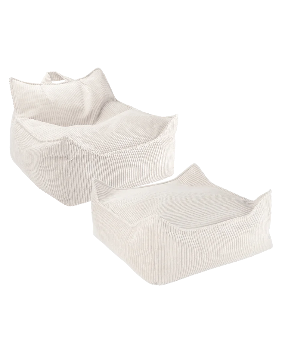 Wigiwama Marshmallow Corduroy children's furniture bundle