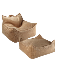 Wigiwama Toffee Corduroy children's furniture bundle