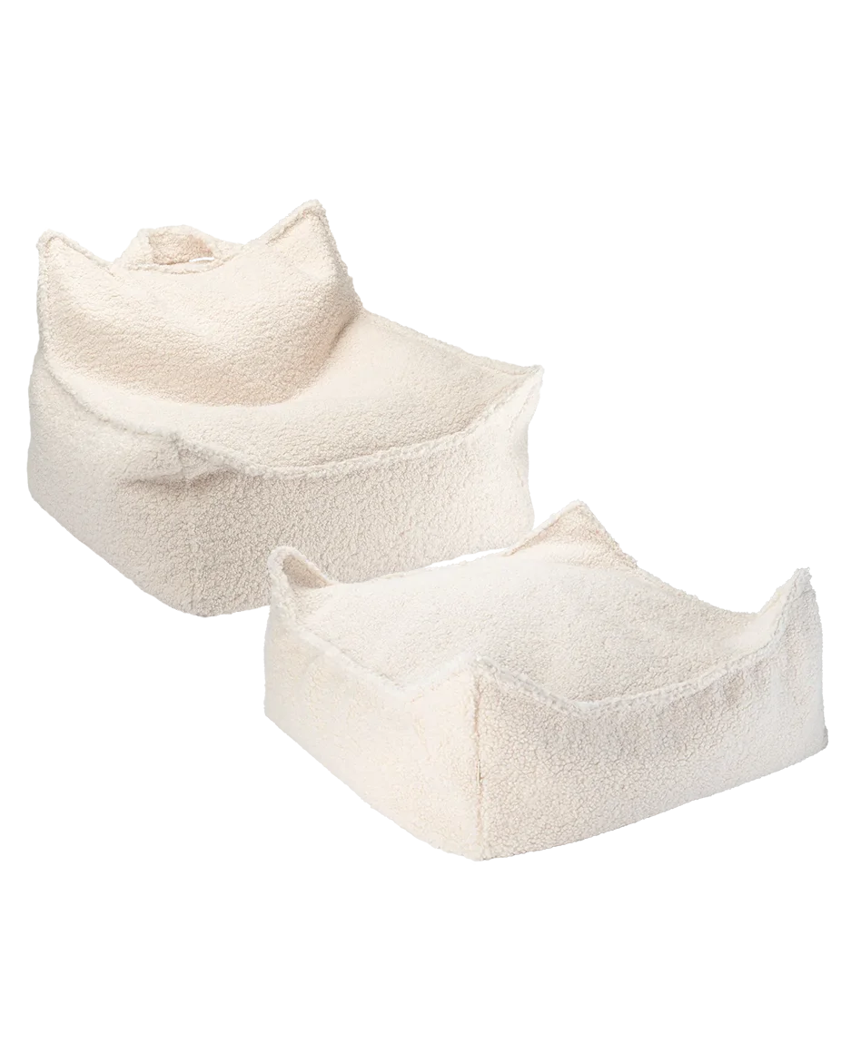 Wigiwama Cream Teddy children's furniture bundle