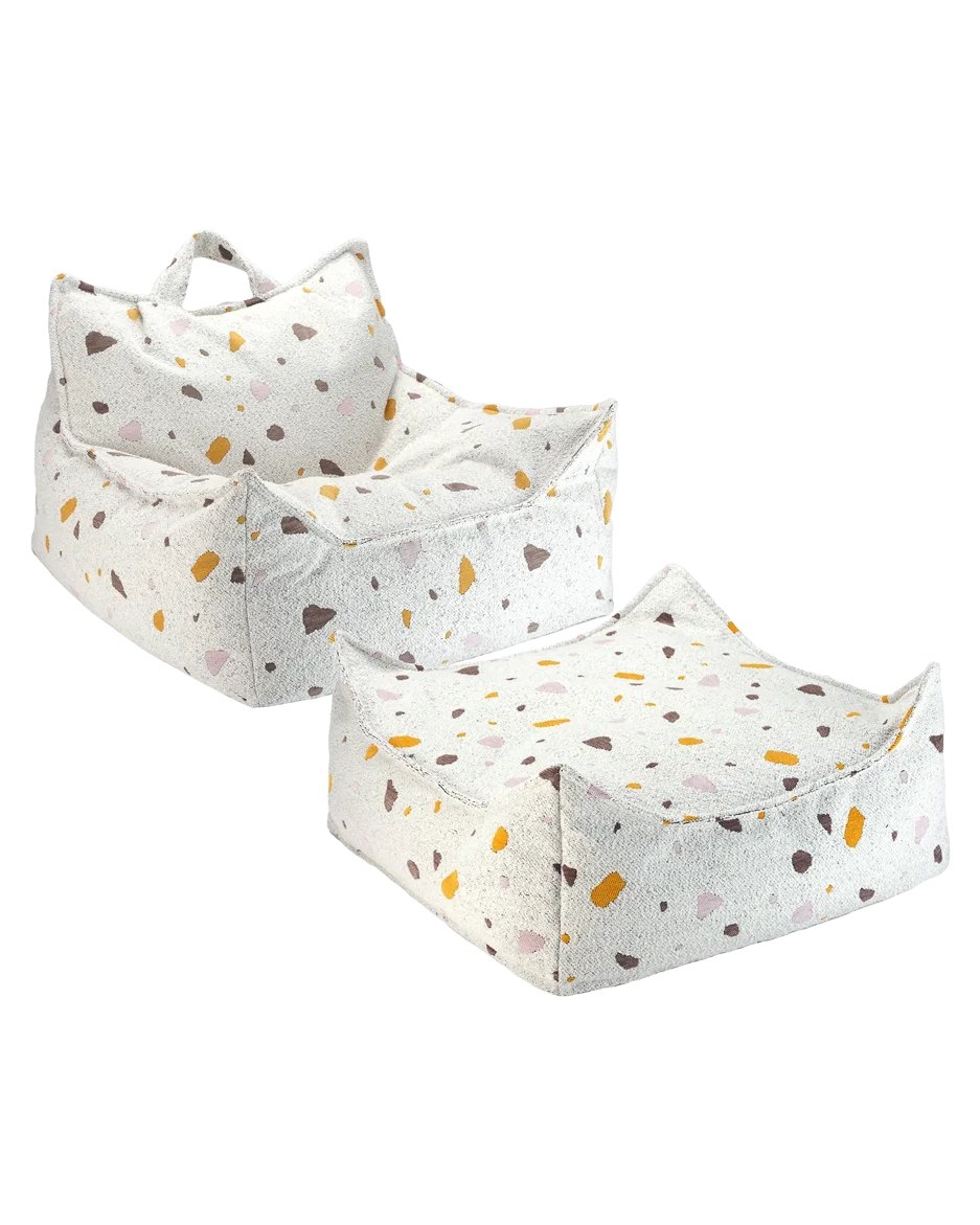 Wigiwama Marble Terrazzo children's furniture bundle