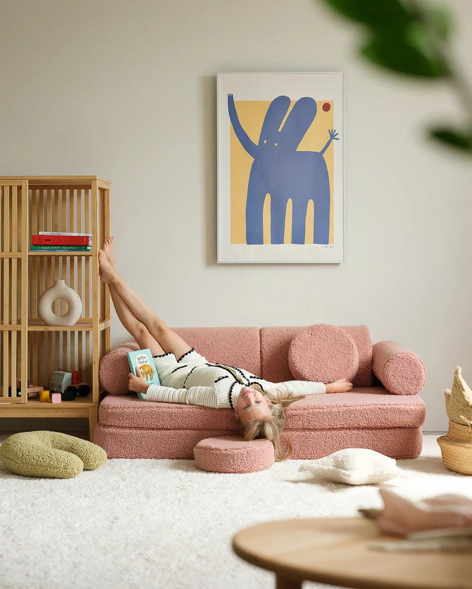 Pink Modular Kids' Sofa | Free Shipping in the EU&UK | Wigiwama