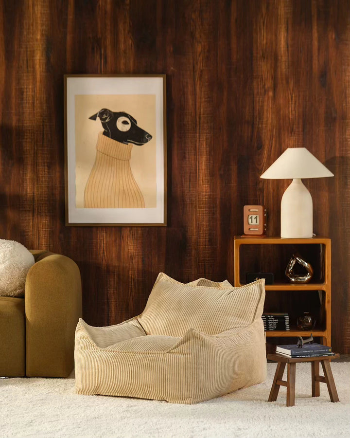 Wigiwama Brown Sugar Club Chair in a cosy home interior