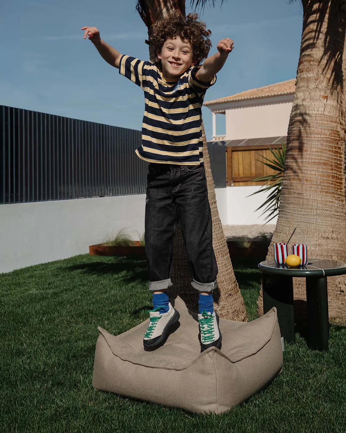 Wigiwama Dune outdoor square ottoman children's furniture