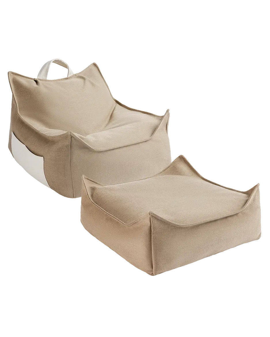 Wigiwama Dune outdoor beanbag chair lifestyle photo