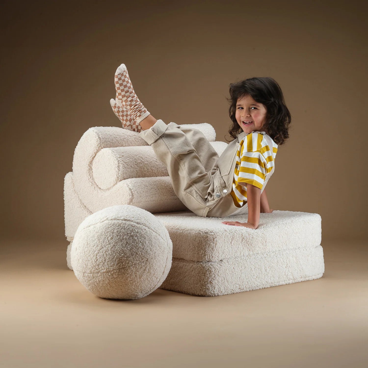 [期間限定セール] wigiwama flip chair フロアソファ ピンク Wigiwama Flip chair, pink mousse