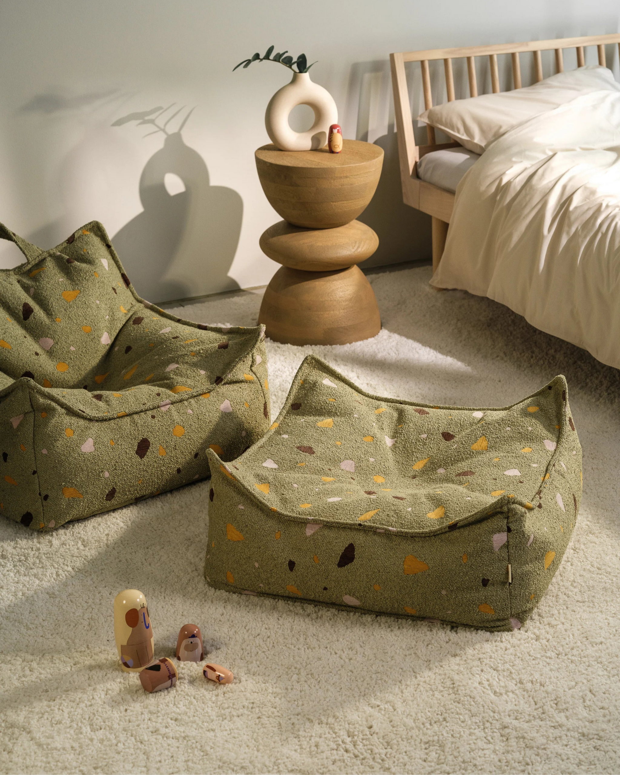 Terrazzo Moss Beanbag Chair | Wigiwama
