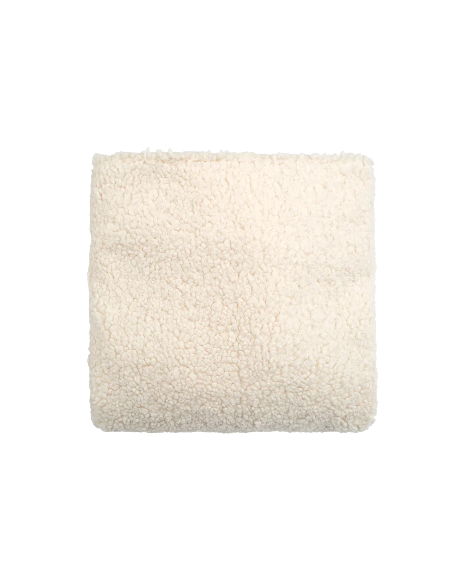 Wigiwama Cream White Square Ottoman replacement cover
