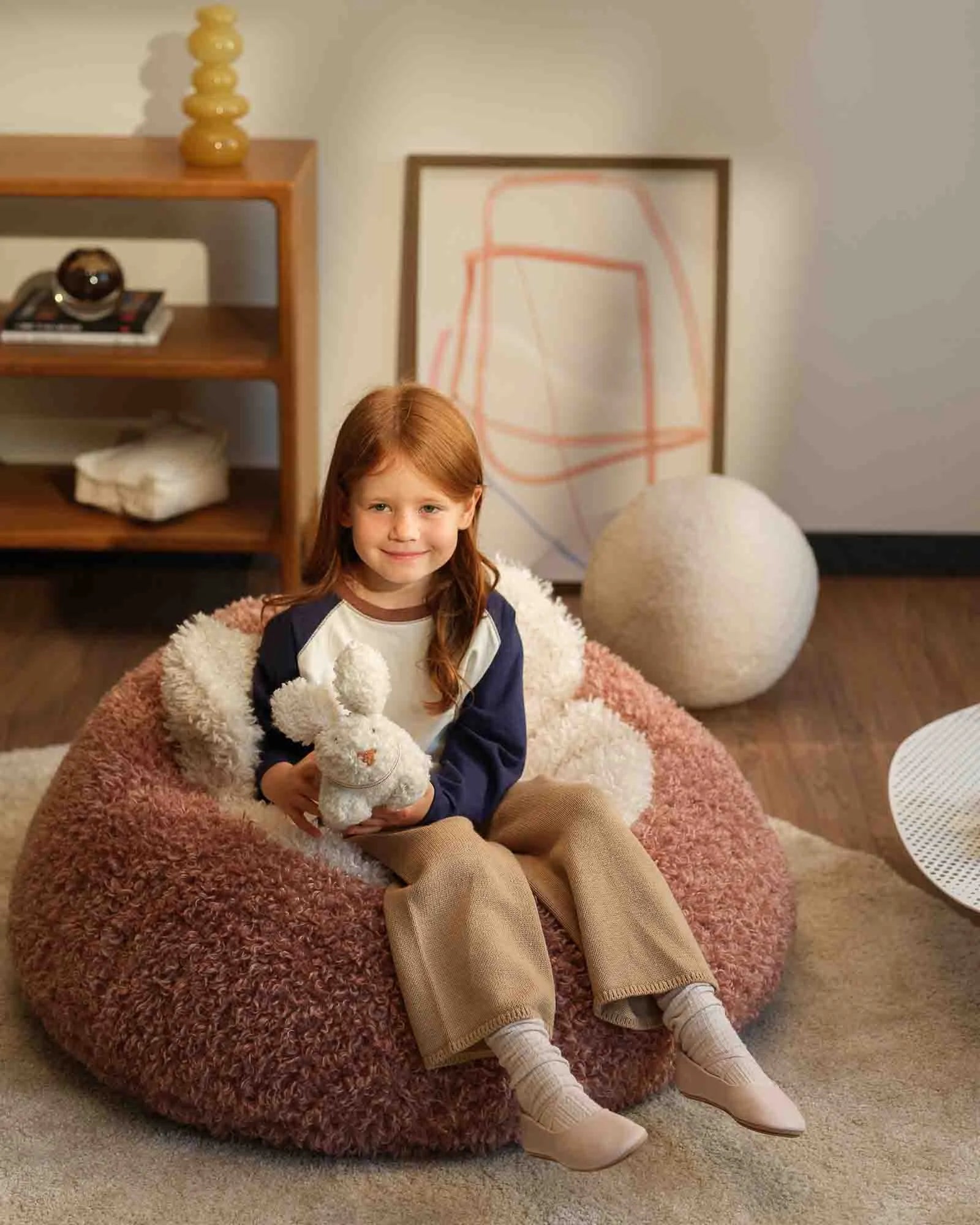 yeti bean bag Wigiwama | Blush Yeti Beanbag
