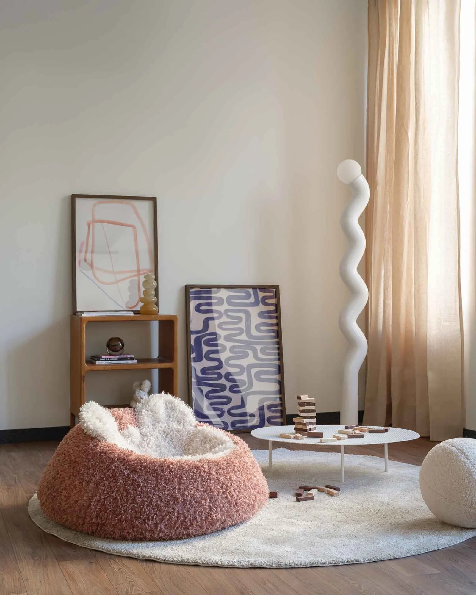Wigiwama | Blush Yeti Beanbag