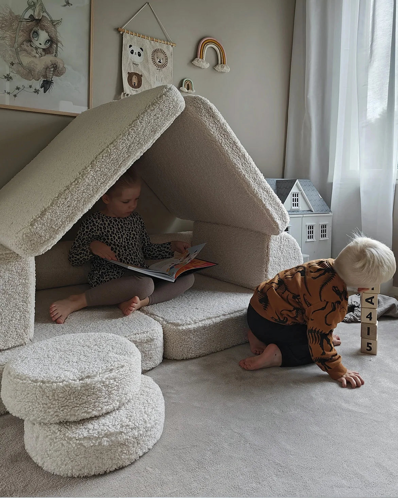 Wigiwama | Cream White Modular Sofa for Kids | Handmade in Europe