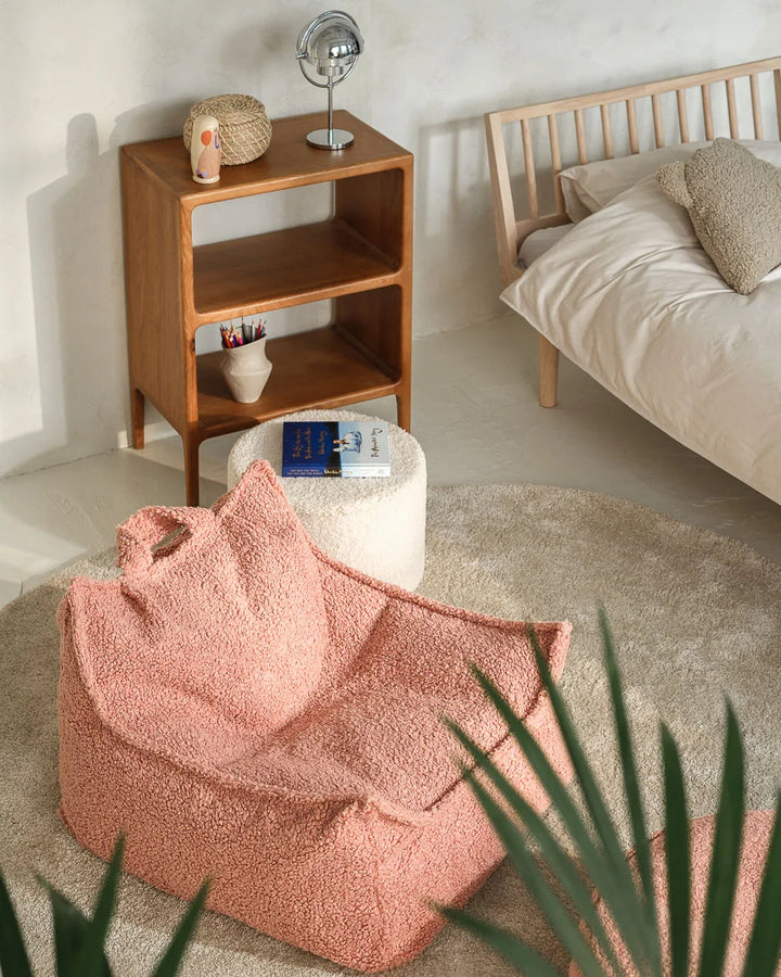Wigiwama Guava Beanbag Chair in a cosy home interior