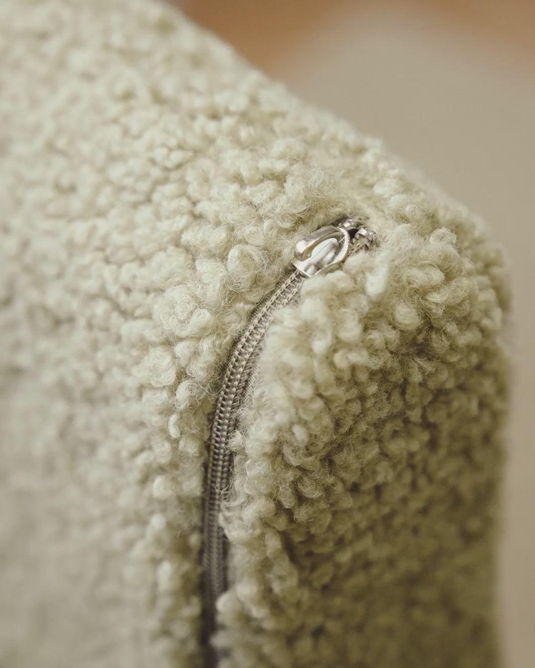 Removable, machine washable cover being unzipped from Wigiwama kids chair