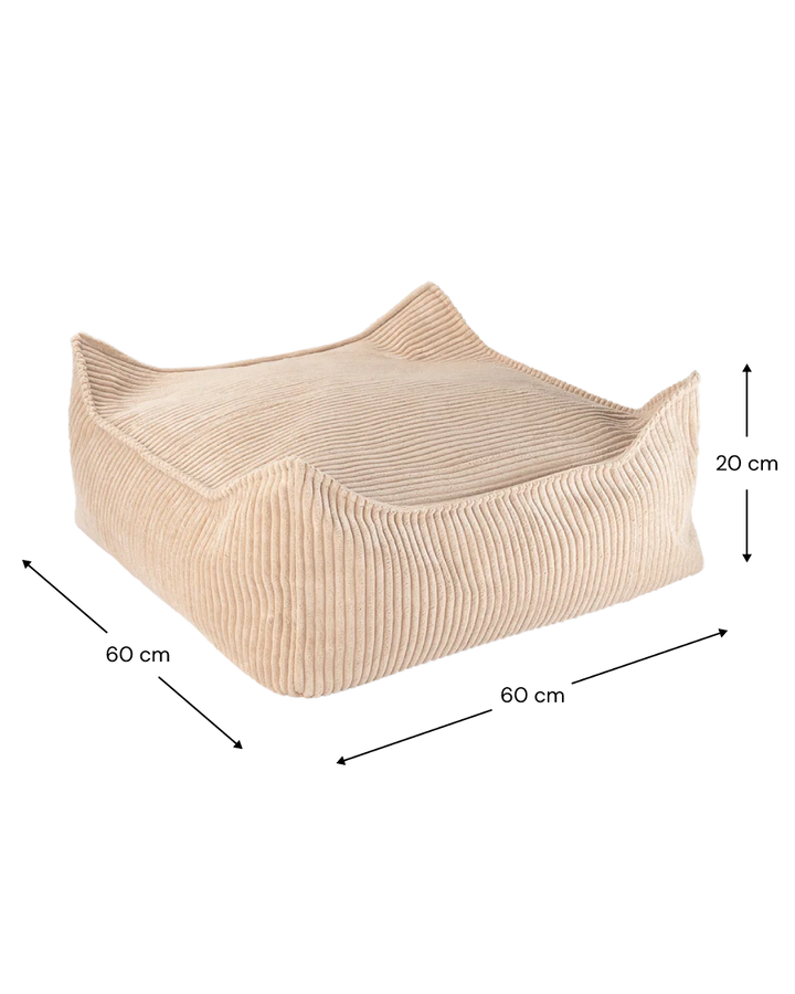 Wigiwama square ottoman size guide