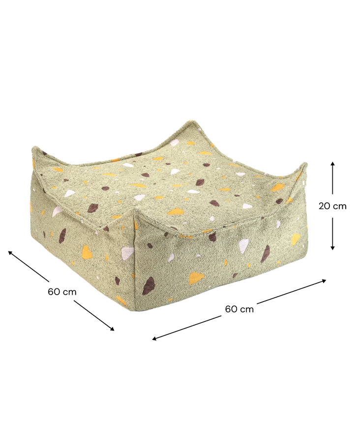 Wigiwama square ottoman size guide